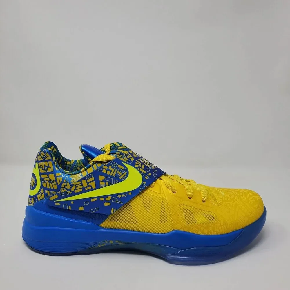 Nike Zoom KD IV 4 Sneaker Men's 10 Photo Blue / Lemon Twist FZ5916-400